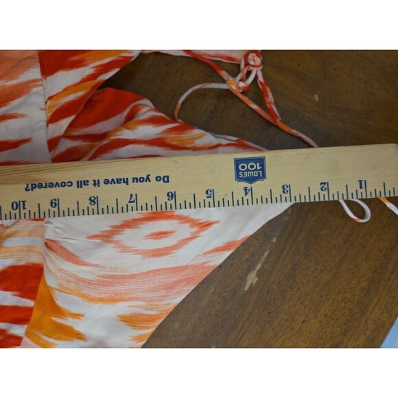Athleta Faded Ikat Maxi Dress XL Coral Sand‎ Summer Beach Vacation Sundress - Picture 8 of 9
